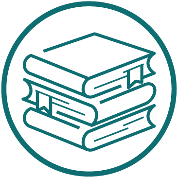 Article Galaxy Scholar icon (stack of books)