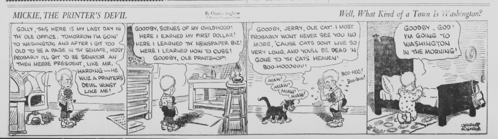 Mickie the Printer's Devil, Oct. 7, 1921